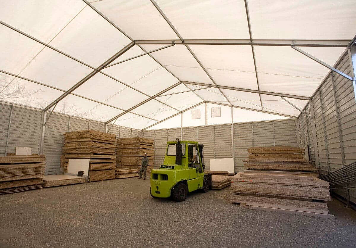 Temporary Building - Storage Warehouse Interior